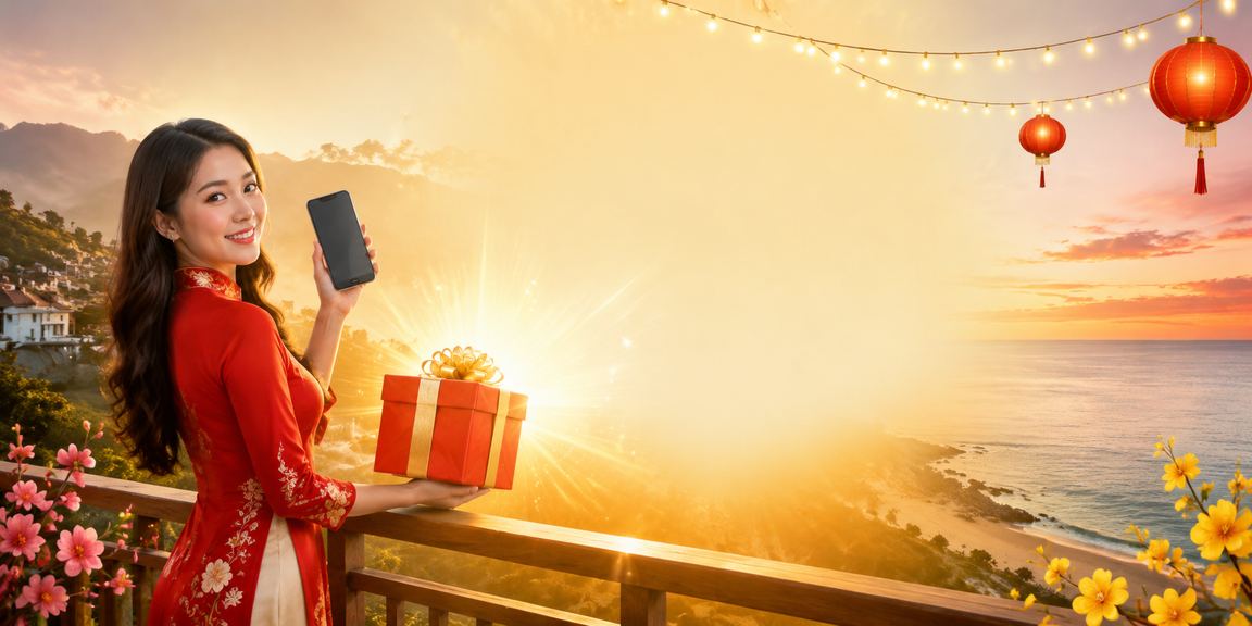 Người dùng tại Sapa trải nghiệm casino mobile trên bãi biển với điện thoại